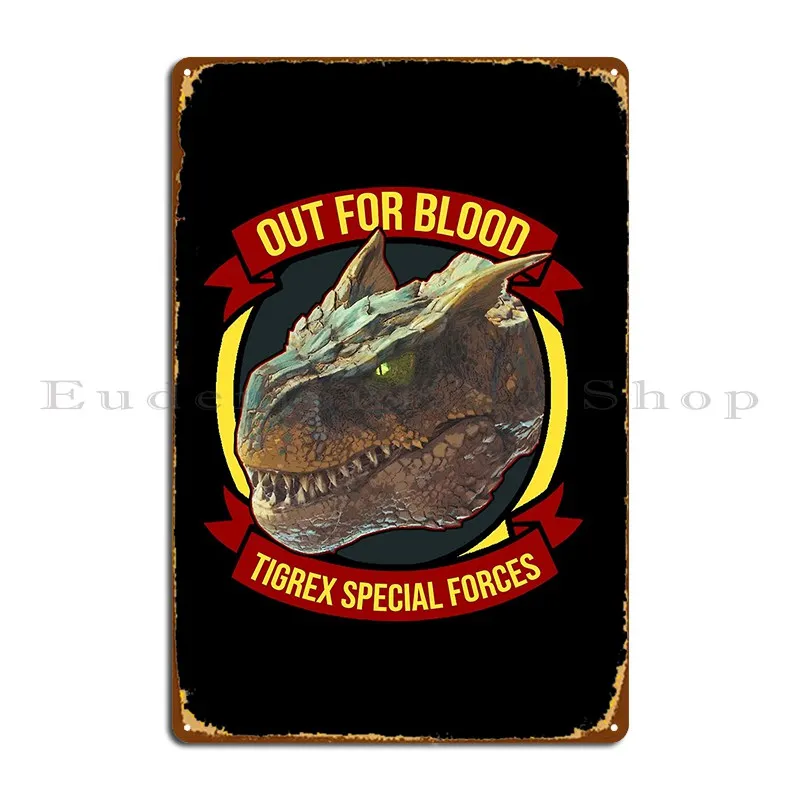 Tigrex военный значок металлический плакат плакаты Клубные дизайнерские стены на заказ роспись жестяной знак плакат