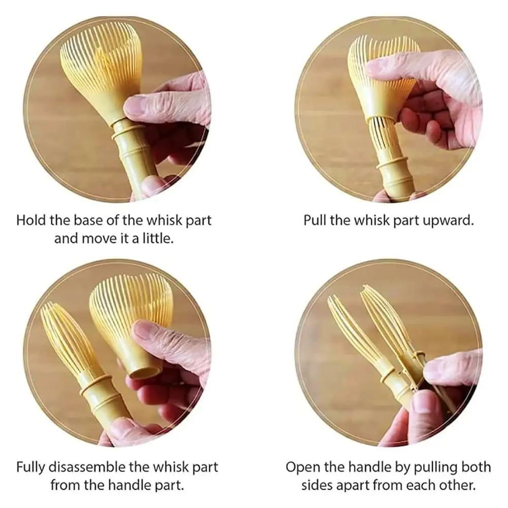 Description Picture 5 of itemKitchen Chinese Tea Set Matcha Green Tea Powder Whisk Bamboo Useful Brush Tools Kitchen Matcha Tea Bamboo Accessories