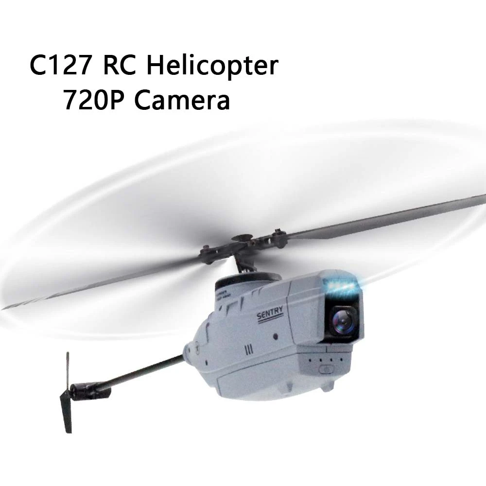 C127 Rc Drone 720p Camera 2.4ghz Sentry Rc Helicopter 6-axis Wide Angle Camera Single Without Ailerons Spy Drone Rc Toy - Rc Helicopters - AliExpress