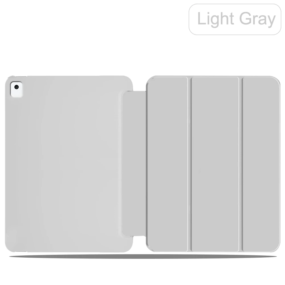 Premium Synthetic Leather Smart Case - Automatic Wake/Sleep, Solid Color, Business Style