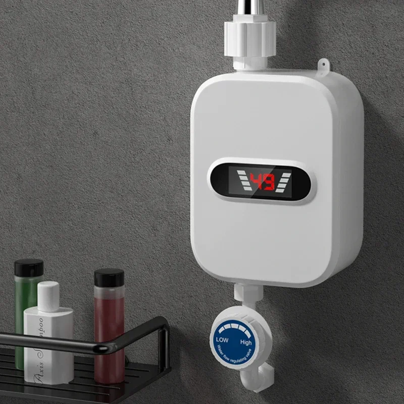 3500W electric mini instant hot water heater bathroom faucet tap heating 3 seconds instant water heater shower head set