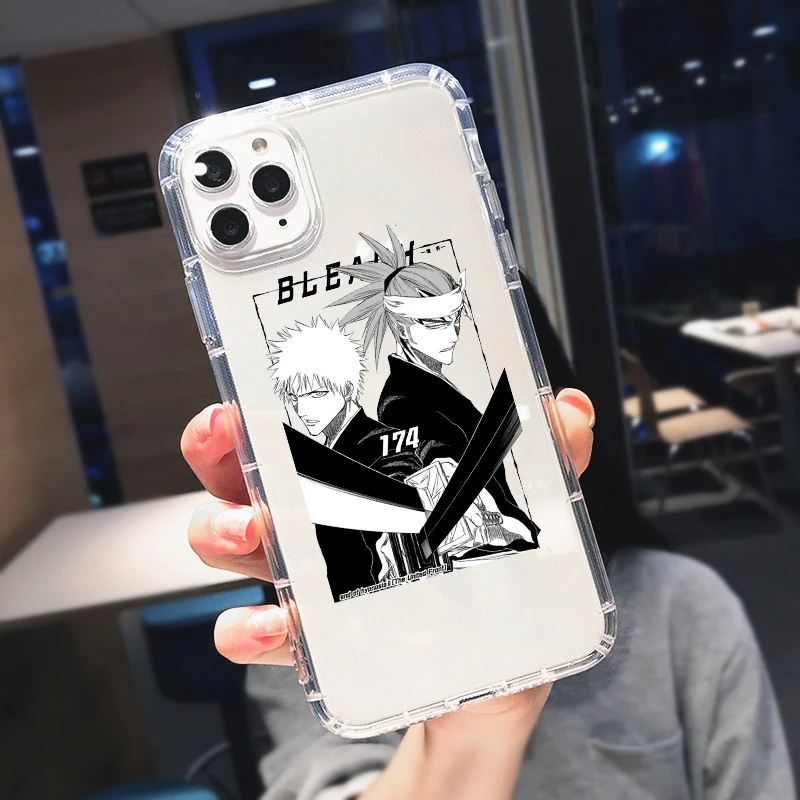 Cute Anime Bleach Kisuke Urahara Shockproof Phone Case For iPhone 13 11 12 Pro MAX XR XS X 14 15 Plus Clear Soft TPU Cover