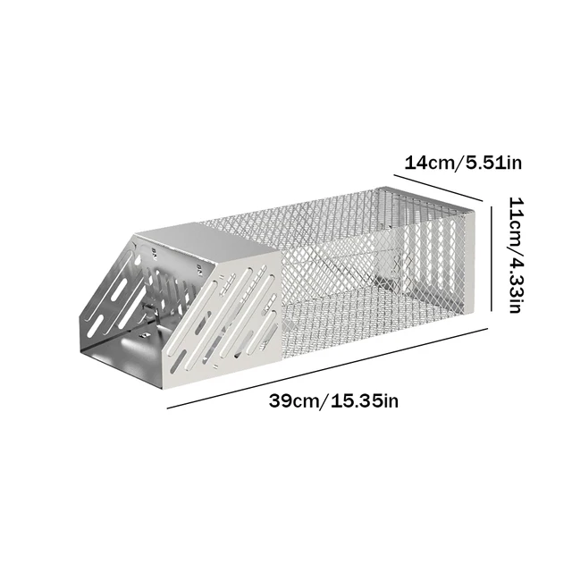 Egerek Rágcsáló Patkány Fogó Rozsdamentes Acél Csapda Nem Mérgező Háztartási Egér Pusztító Élő Egércsapda Otthon - Image 6