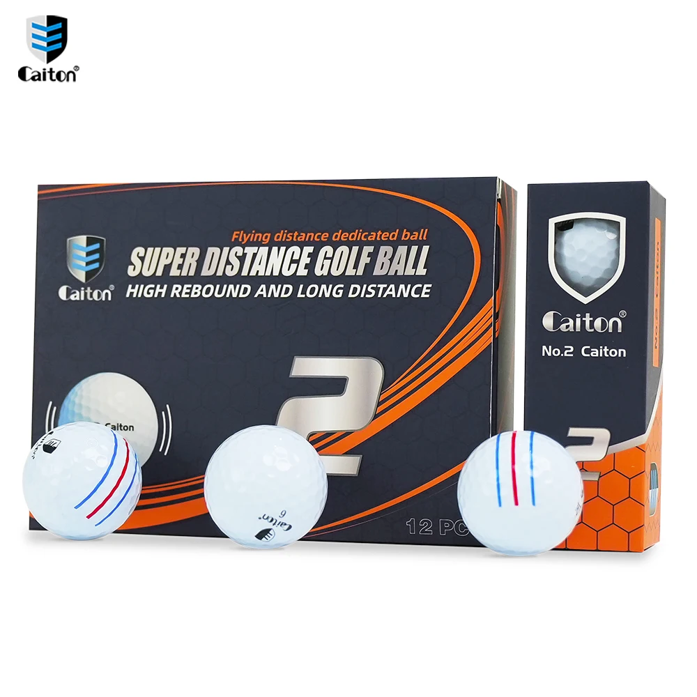 Caiton12pcsGolfSuperLongDistanceDoubleLayerBallLncrease40