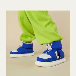 Children's Snow Boots New Warm Girl's Short Boots Boys' Girls' Cotton Home Shoes Non Slip Plush Thick Baby Shoes