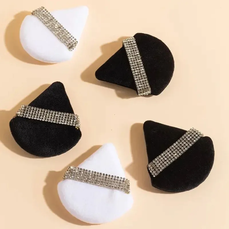 Diamond Triangle Powder Puff Sponge Velvet Triangle Powder Puff Facial Beauty Soft Smooth Face Makeup Tool Makeup Sponge