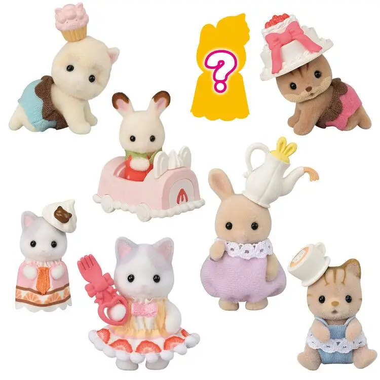 Sylvanian Families New Cake Party Series  Girl's House Doll  Children's Toys 2
