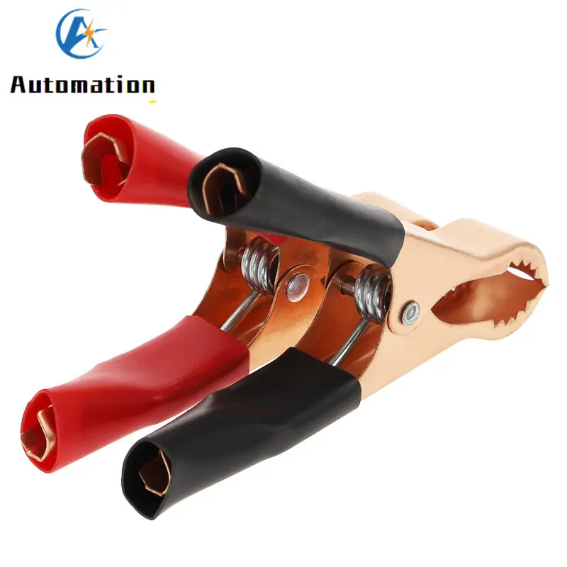 50A Red + Black 80mm Crocodile Car Caravan Van Battery Test Lead Clips 2/10Pcs Alligator Clips Connector Plug Power