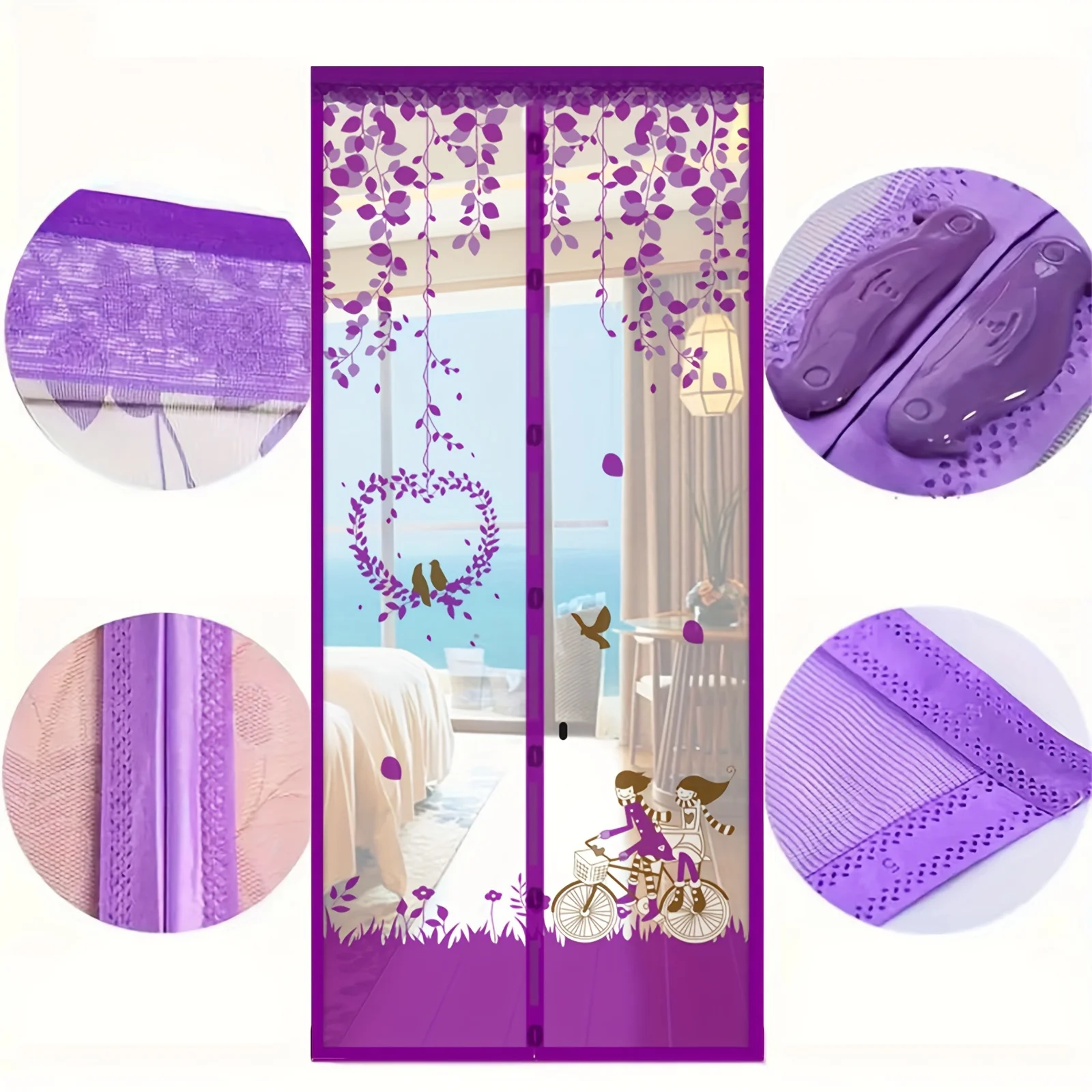 1PCS Anti-Mosquito Net Summer Automatic Closing Magnetic Mosquito Net Invisible Door Mesh Anti Bug Fly Partition Curtain