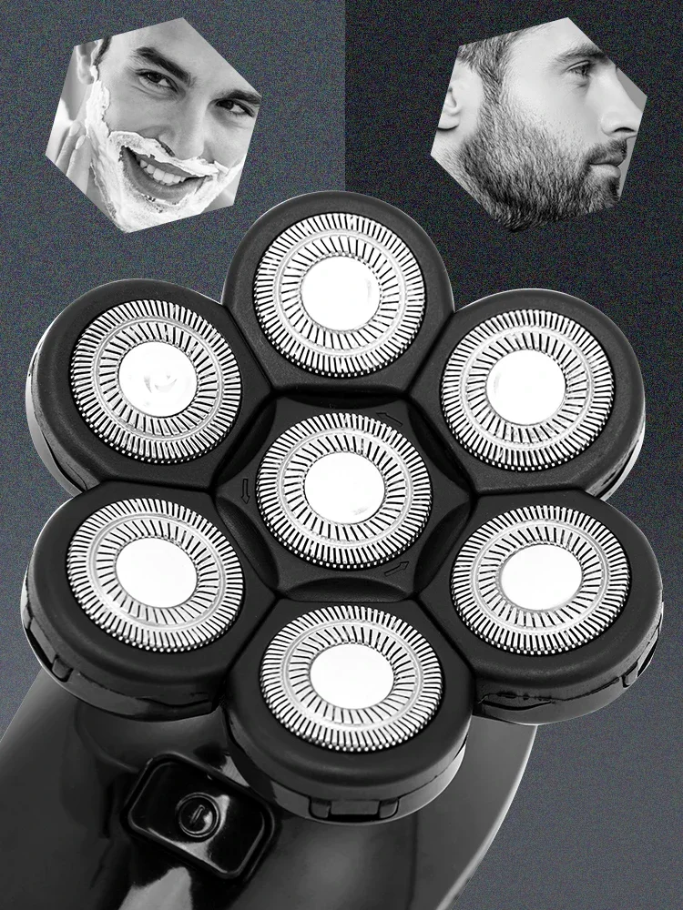 Electric Shaver SMOOCUT Shaver For Men 7D Independently 7 Cutter Floating Head Waterproof USB Charge