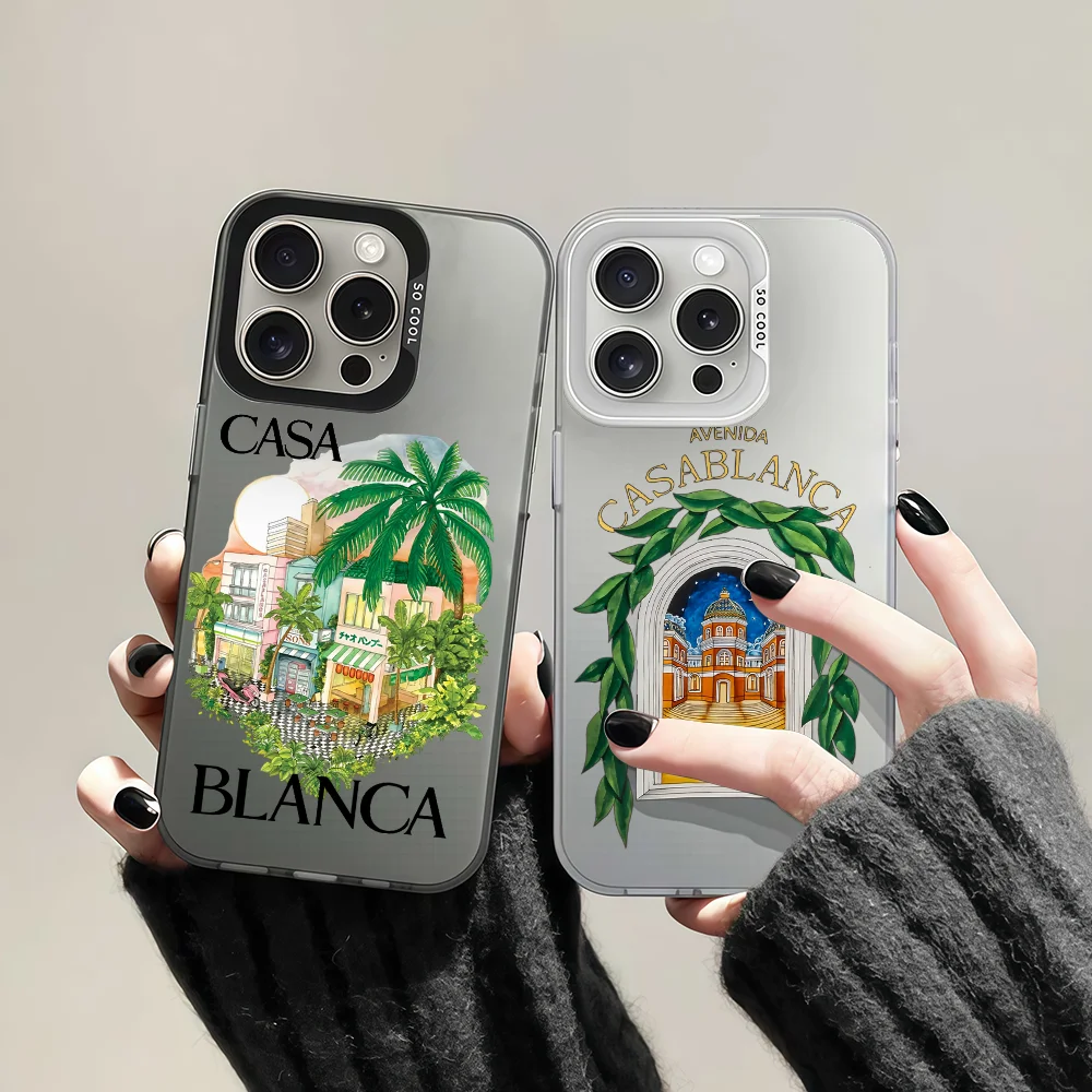 Chic Casablanca Design Phone Case - Stylish Protective IMD Color Cover