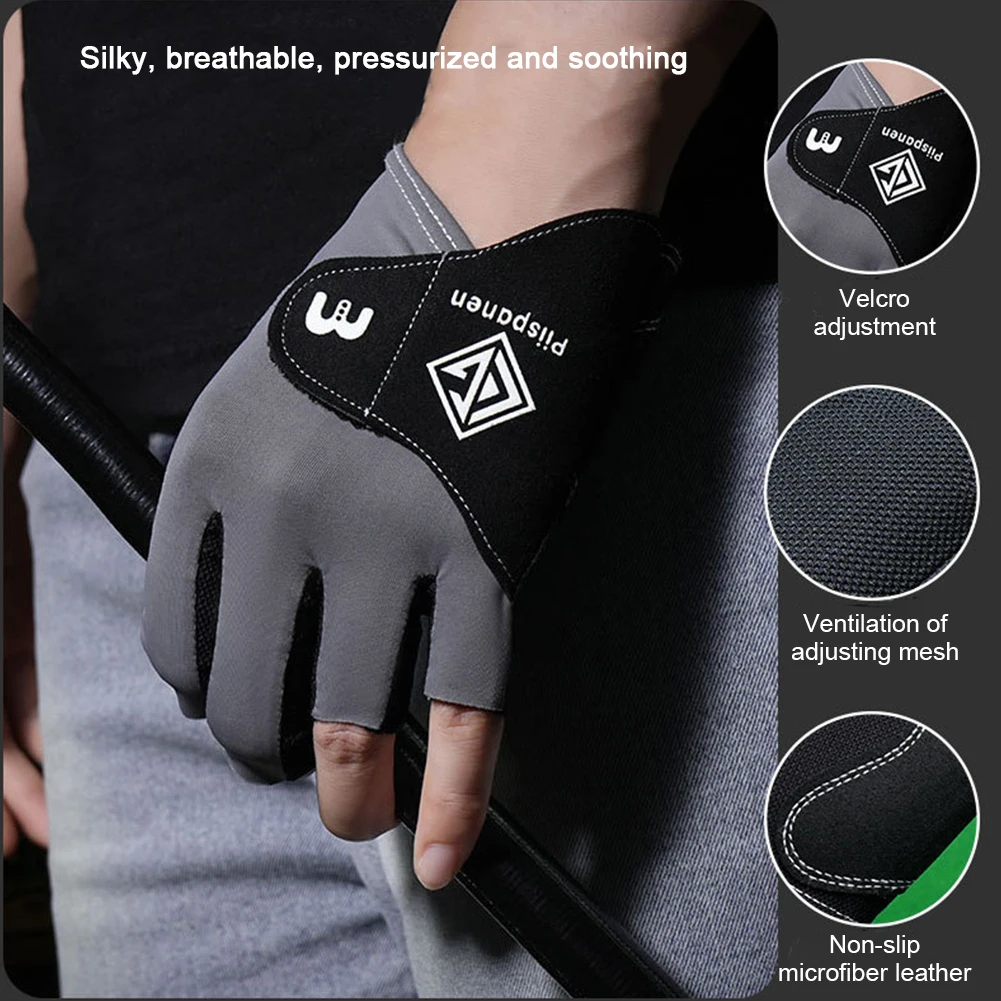 1Pcs Professional Billiard Glove Open 3 Fingers Sports Gloves Billiard Left Hands Anti-Slip Breathable Perspire Women Men Unisex