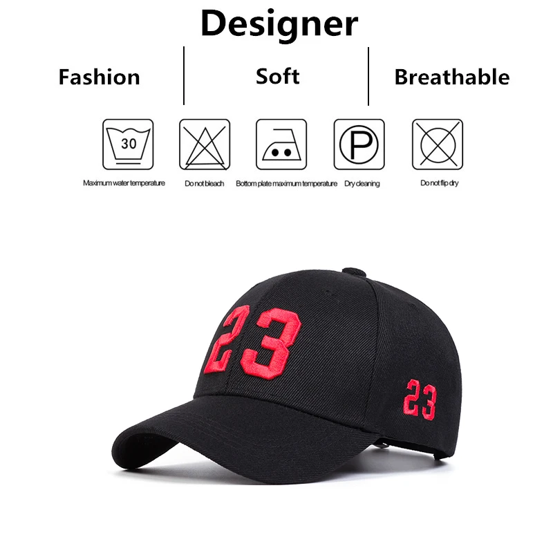 Baseball Caps Sun Hats Unisex 23 Embroidery Baseball Caps Spring Autumn Outdoor Adjustable Casual Hats Hip Hop Cap Sunscreen Hat