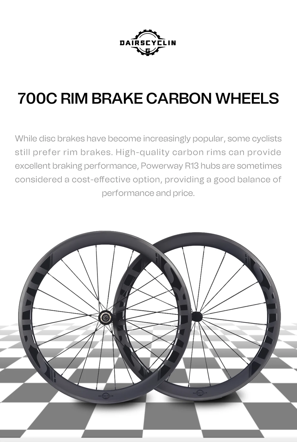 Carbon Bike Wheelset 700c 38 50 60 88mm tubeless road wheels QR100 130mm carbon cycling carbon bike wheelset bike wheelset carbon wheelset
