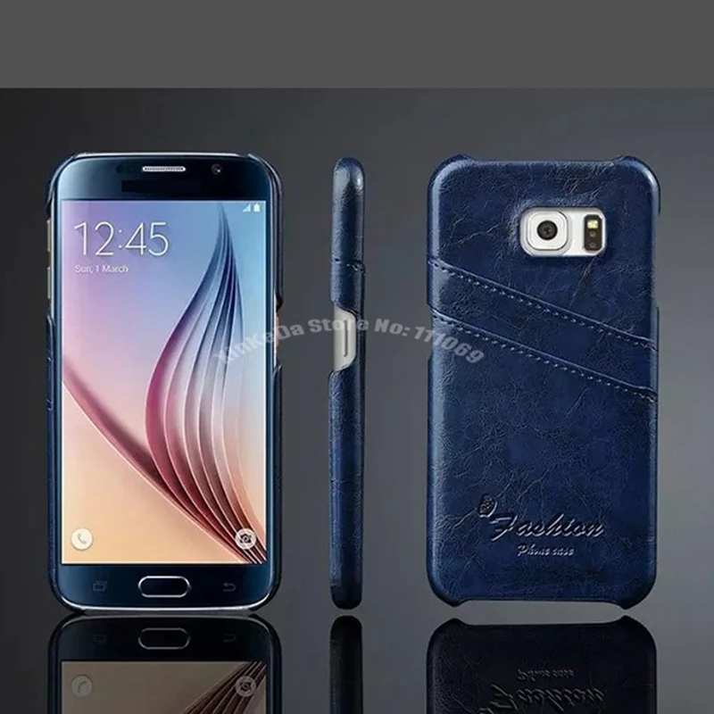 50 Pz Dhl Per Galaxy S8 Plus Custodie Coque Custodia Di Lusso Per Samsung Galaxy S8 S7 S6 Edge Note 5 4 Capa Funda Custodia In Pelle Slot Per Schede