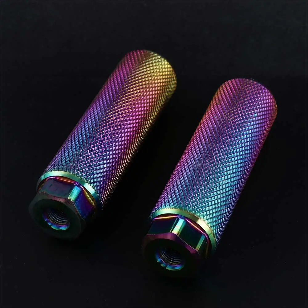 Accessories Mountain Bike Anti-Skid 3/8'' Axle Aluminum Alloy Cycling Stunt Pegs Bike Pegs Bike Footrest Lever Bicycle Pedals