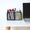 Mesh Magnetic Pencil Holder Metal Stationary Organizer Desktop Stationery Storage Mesh Basket for Refrigerator Locker Office 5