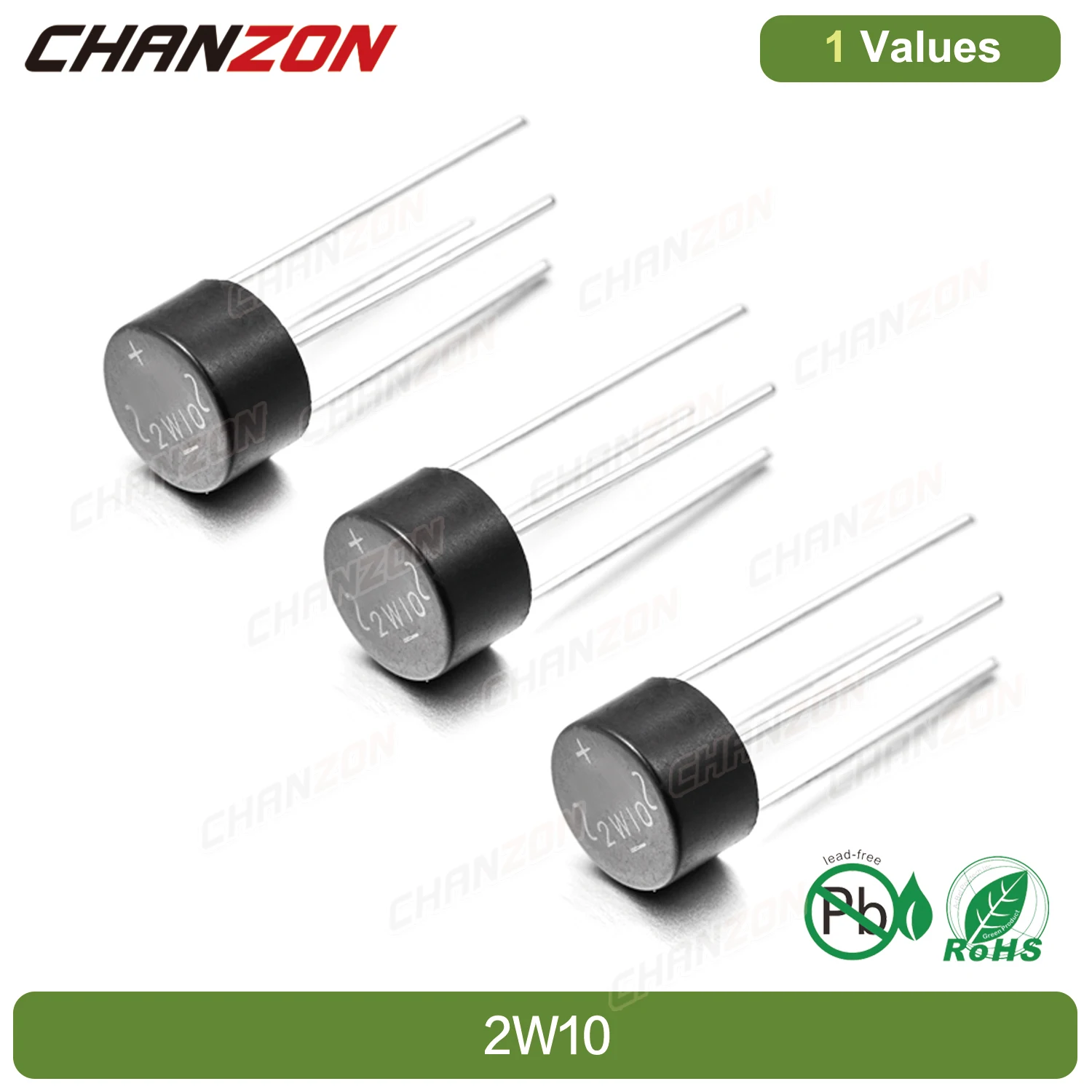 20 Pz 100% Originale 2 W10 Raddrizzatore A Ponte A Diodi Nuovo Di Zecca 2A 1000V Wob Monofase Onda Piena Attraverso I Diodi Assiali Del Silicio Del Fo