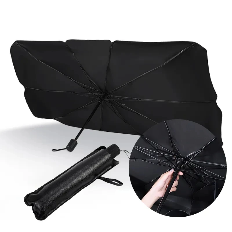 Car Foldable Sun Windshield Block Heat Sun Shade Umbrella For Jaguar E-PACE F-PACE F-TYPE I-PACE XE XF XK XJR XJ XEL XFL XKR XK