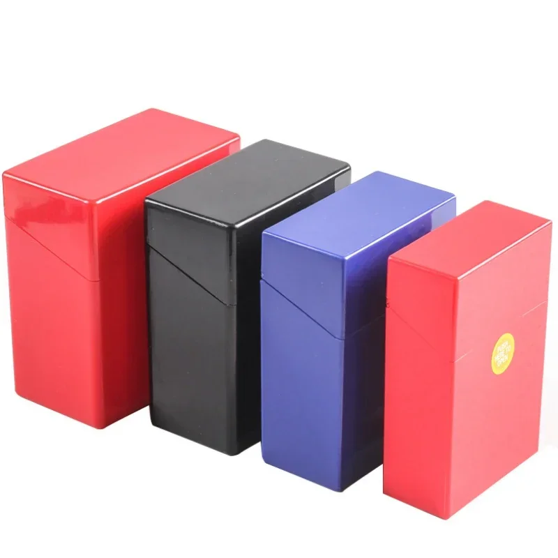 20/30/40/50pcs Cigarettes In Large Capacity Portable Plastic Storage Box Moisture-proof Sealed Cigarette Case 3