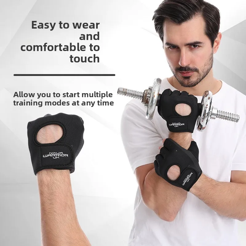 Ventilated Non-Slip Workout Gloves for Fitness & Weight Lifting