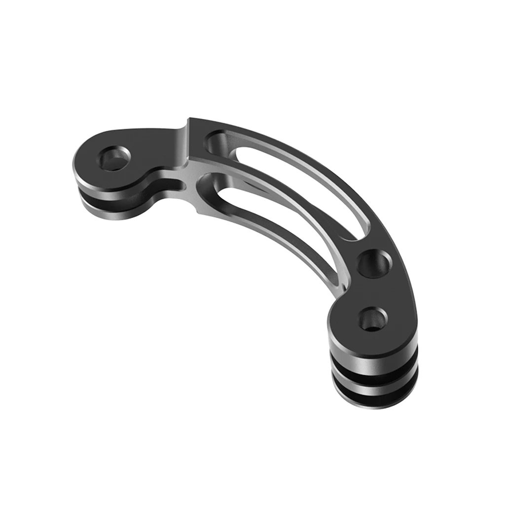 Aluminum Alloy 3 Way Curved Extension Arm Mount Helmet Pole Selfie Stick for He