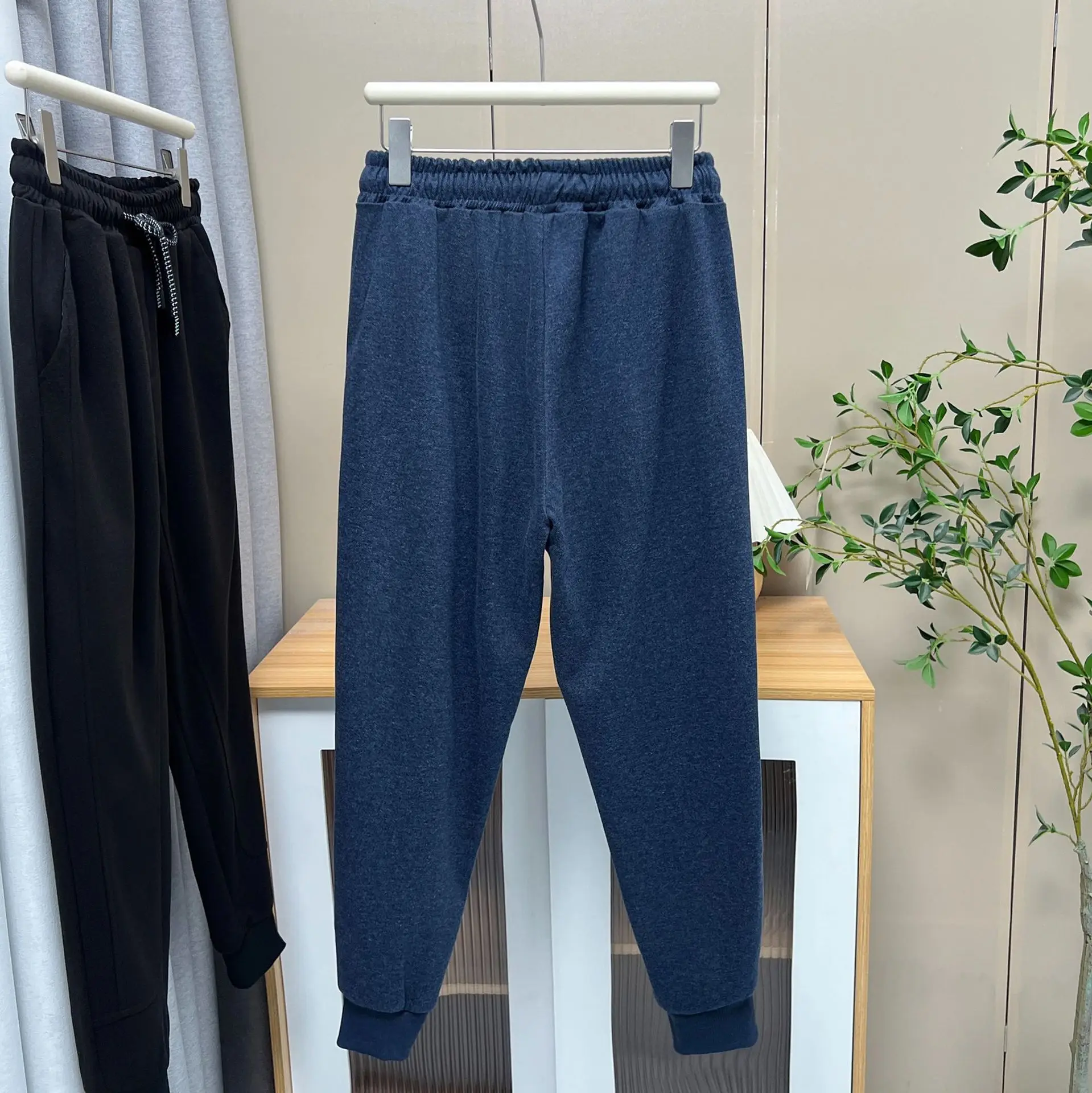XXXXL Fashion Plus Size Women's Ankle Banded Pants New Autumn Simple Sporty Ankle-Length Sweatpants Casual 771