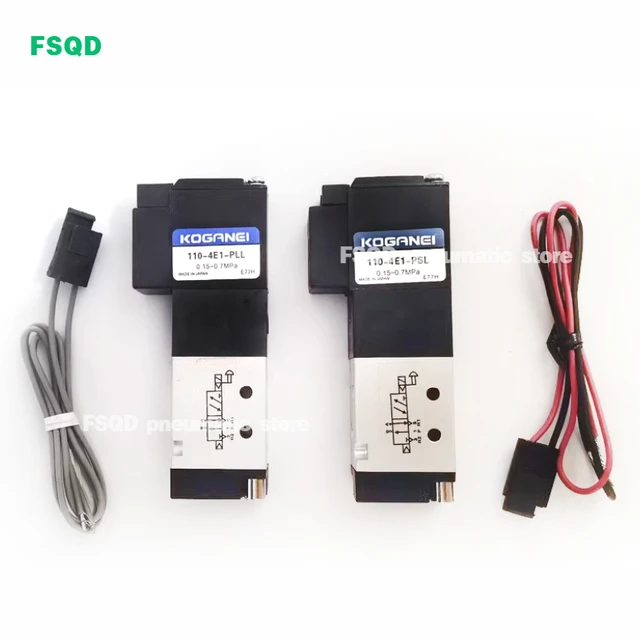 コガネイバルブ180-4E1-PLL 4個セット 180-4E1 AC200V 電磁弁180シリーズ 単体 パイロット形 180