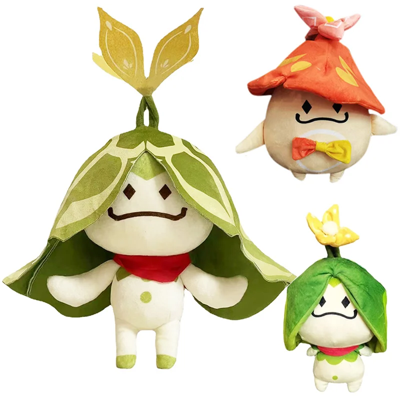 

15/30/40cm Genshin Impact Sumeru Aranara Plush Doll Arama Arasudraka Stuffed Animal Plant Sleeping Pillow Soft Toy for Fans Gift