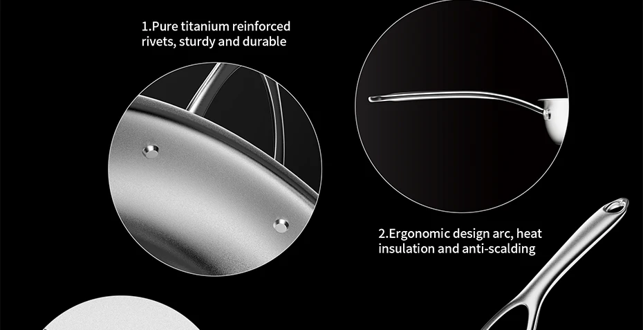 Sa9f170ed26fb438aae8092032d811865N Titanium Fry Pan Non-stick Pan 24/26cm Fried Steak Pot Chinese Wok Kitchen Cookware Gift Electromagnetic Furnace General Mallzona