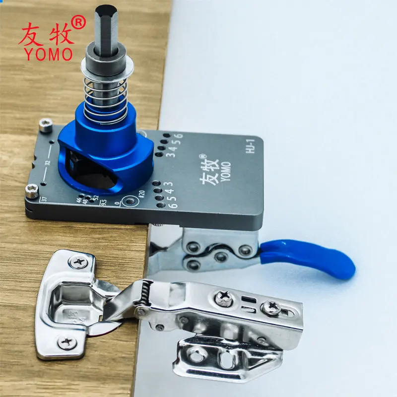 35mm Hinge Boring Jig Kit Concealed Hinge Drilling Guide Jig Aluminum Alloy Hole Opener Template Puncher Locator