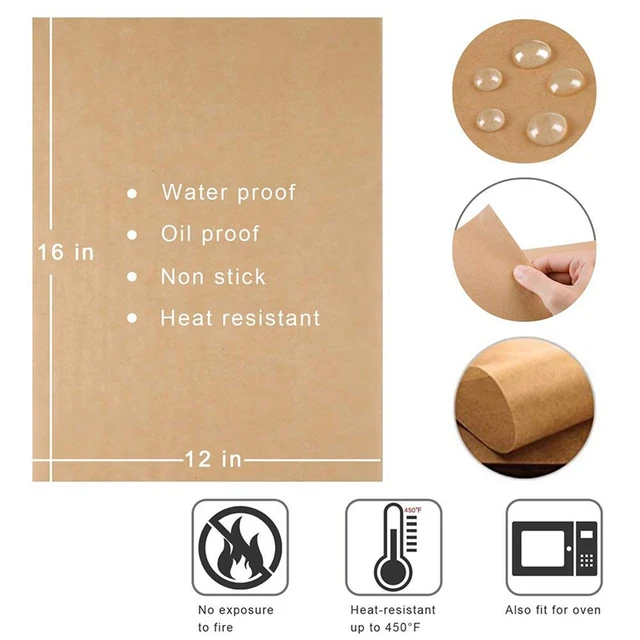 Unbleached 12x16 Parchment Paper Sheets - Perfect Fit for Half