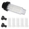 Water Filter Garden Hose, 3/4 Inch Water Pre-Filter Water Filter Set with 5 Filter Inserts + 2 Quick Adapters 1
