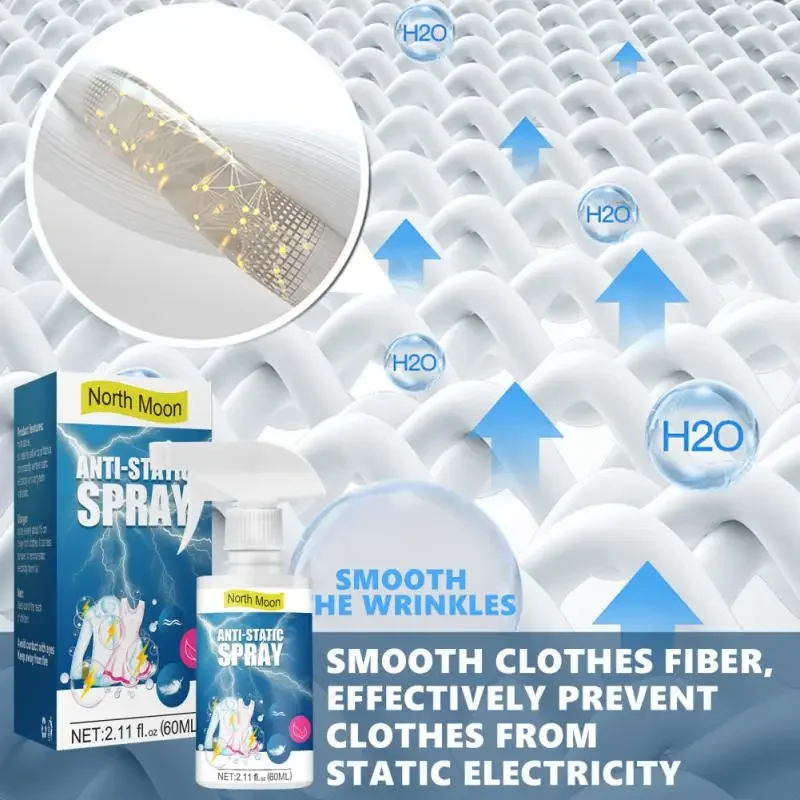Anti Static Spray Static Remover Sprays Aromatic Non-toxic Long-lasting For Clothes Hair Quick Static Electricity Removal Items