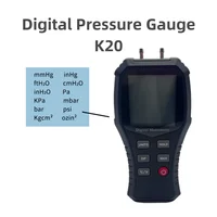 K20 Digital Manometer Air Pressure Meter Differential Pressure Gauge tool Natural Gas Meter Negative Air pressure Gauge K20 1