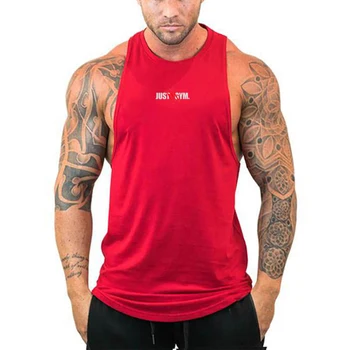 Brand New Casual Loose Tank Top Men Gym Stringer Sleeveless Fitness Clothing Summer Cotton Comfortable Cool Feeling Muscle Shirt