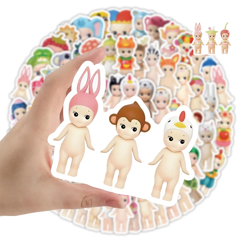 10/30/50/102PCS Sonny Angel Stickers Cute Cartoon Graffiti Sticker Luggage Laptop Guitar Car Bike DIY Decals Scrapbook Kids Toys 2