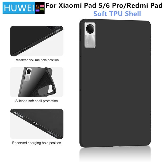Case for Xiaomi Redmi Pad SE 11 2023 Soft Silicone Back Smart Cover for  Redmi Pad SE Red Mi Pad SE 11 inch Cover Tablet Case
