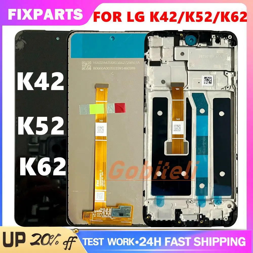 Per LG K42 LCD Per LG K42 K52 K62 + Q52 Display Digizer - Foto 4