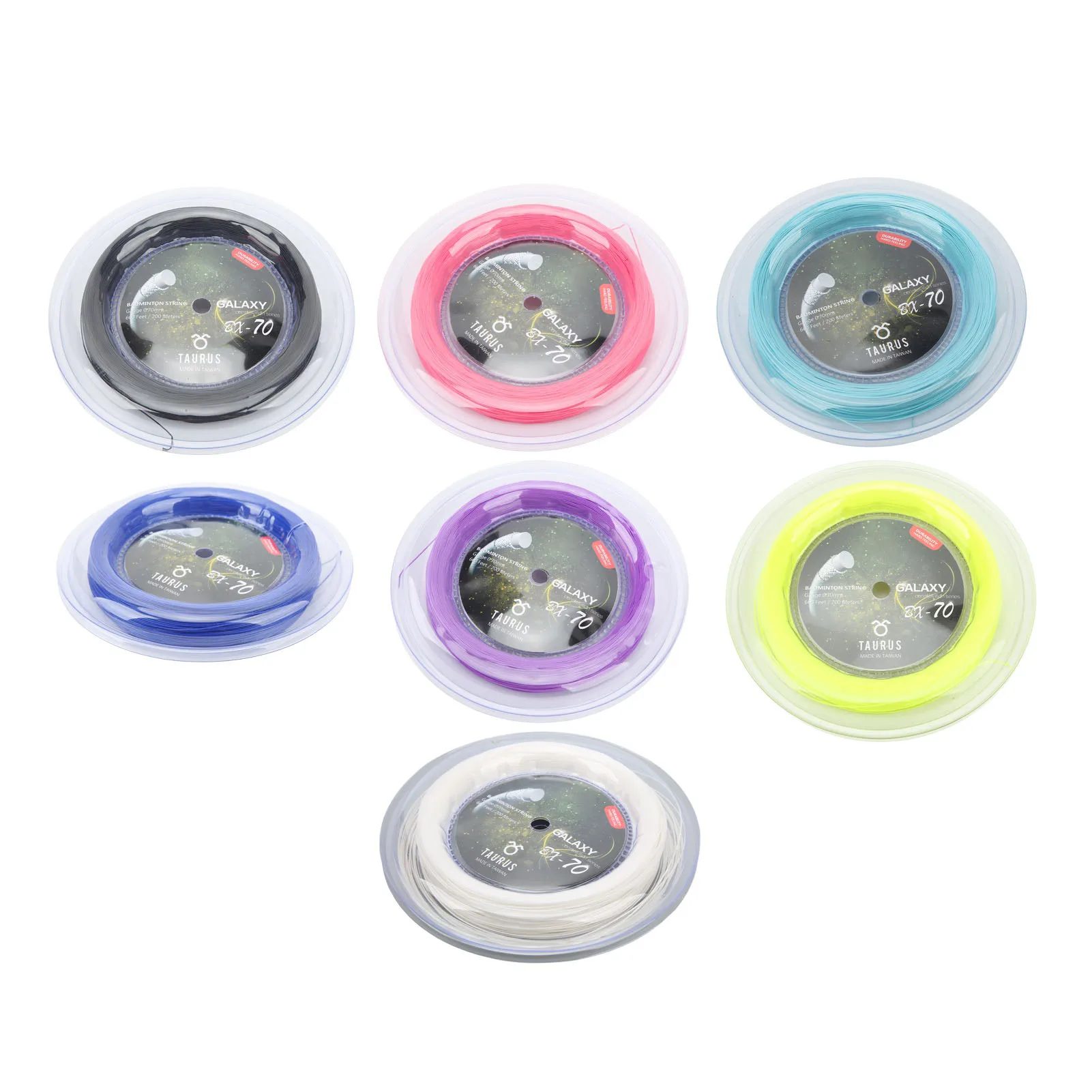 Description Picture 5 of itemPOWERTI BX70 Badminton Rackets String High-elastic Nylon Badminton Racquet String 0.7mm Badminton String 200m Reel