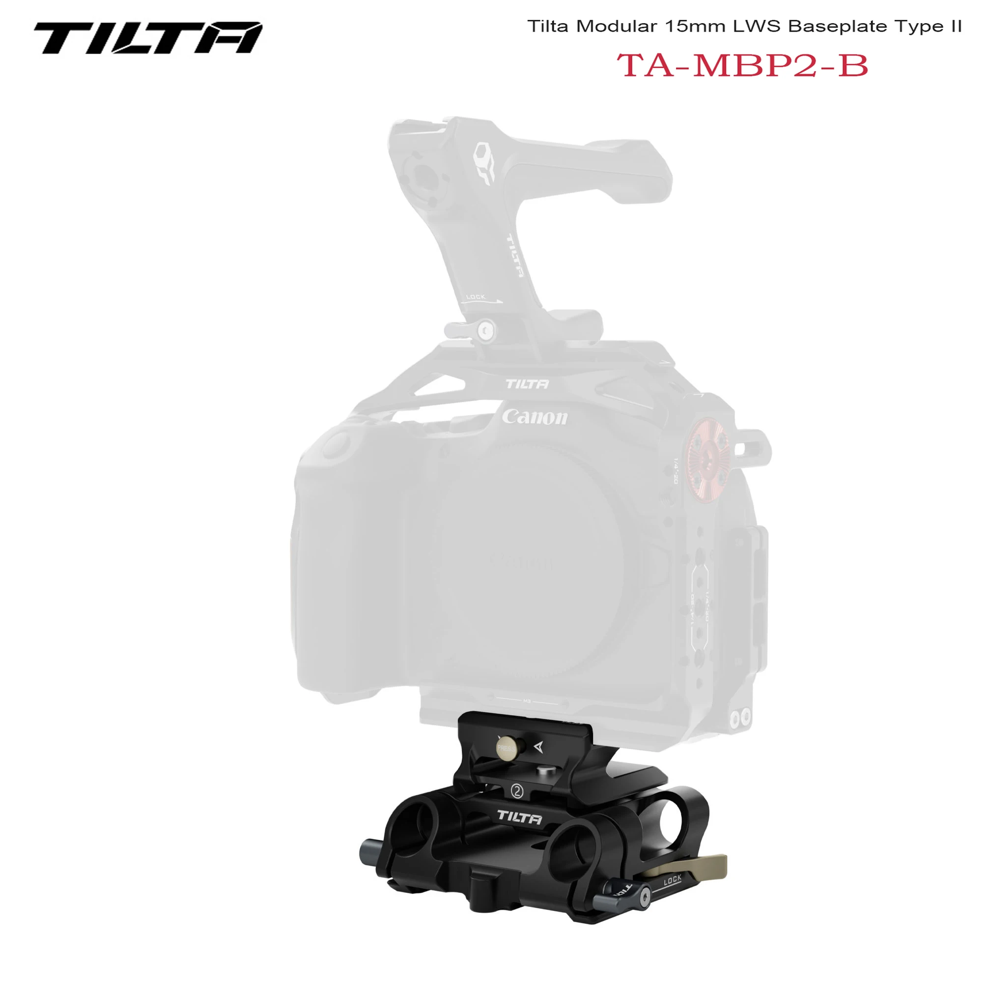 Tilta ベースプレート Type II Tilta Modular 15mm LWS Baseplate Type II (TA-MB