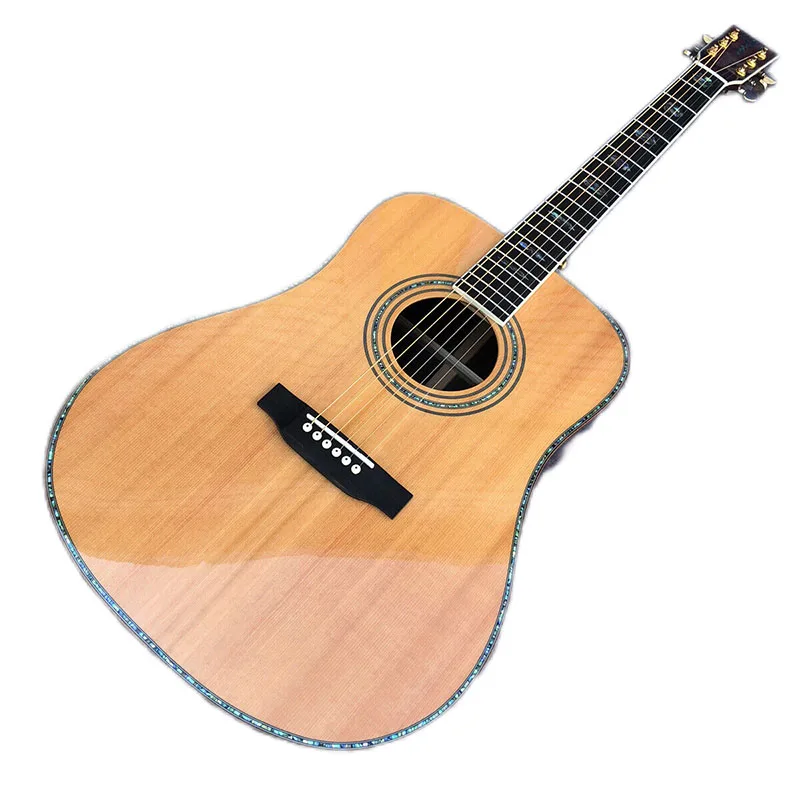 

12 Strings Solid Cedar D style Cocobolo Body Acoustic Guitar Ebony fingerboard