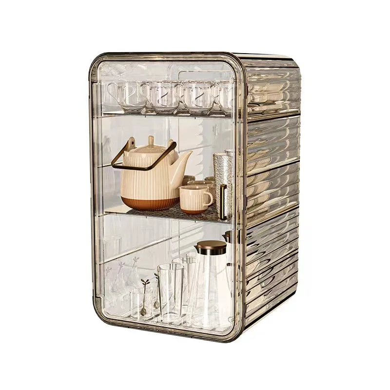New Large Luxury Desktop Cosmetic Storage Box,makeup Organizer,skincare Jewelry Storage Drawer,sundries Dust-proof Bag Rack 3