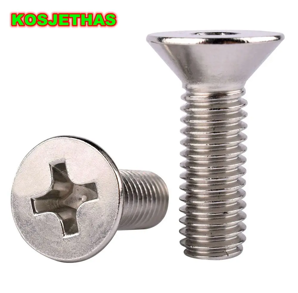5pcs Coarse Thread UNC 4-40 6-32 8-32 10-24 1/4-20 Phillips Pan Head Flat Countersunk Machine Screw 304Stainless Steel stainless steel screw cross phillips screw round pan head screw phillips flat screw phillips head screw cross recessed pan head screw cross round head screw phillips pan head screw cross round pan head screw