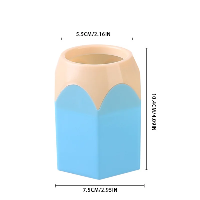 Vibrant Multifunctional Round Desktop Pen Holder & Organizer