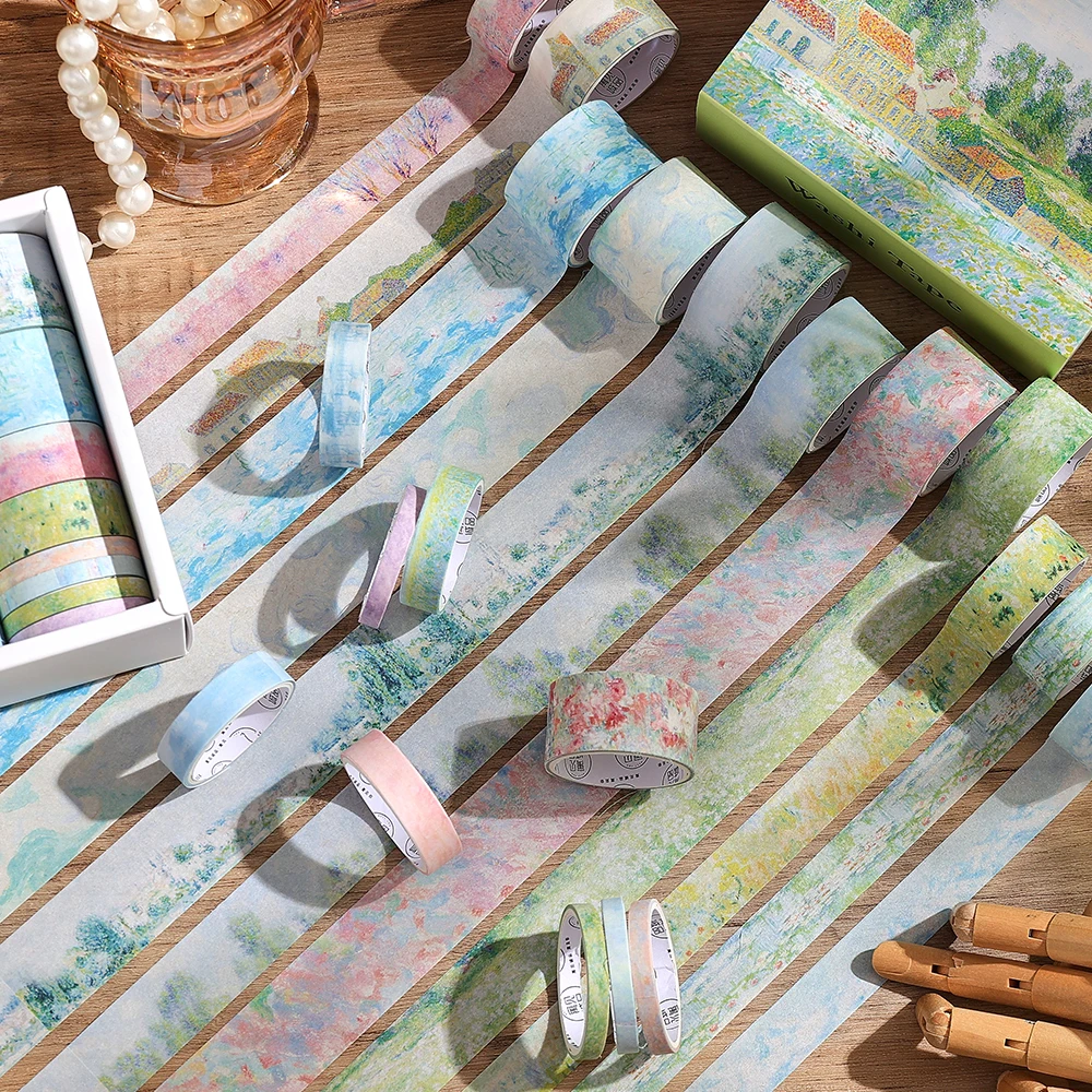 Vintage Garden Washi Tape Set - 20 Rolls of Decorative Masking Tapes