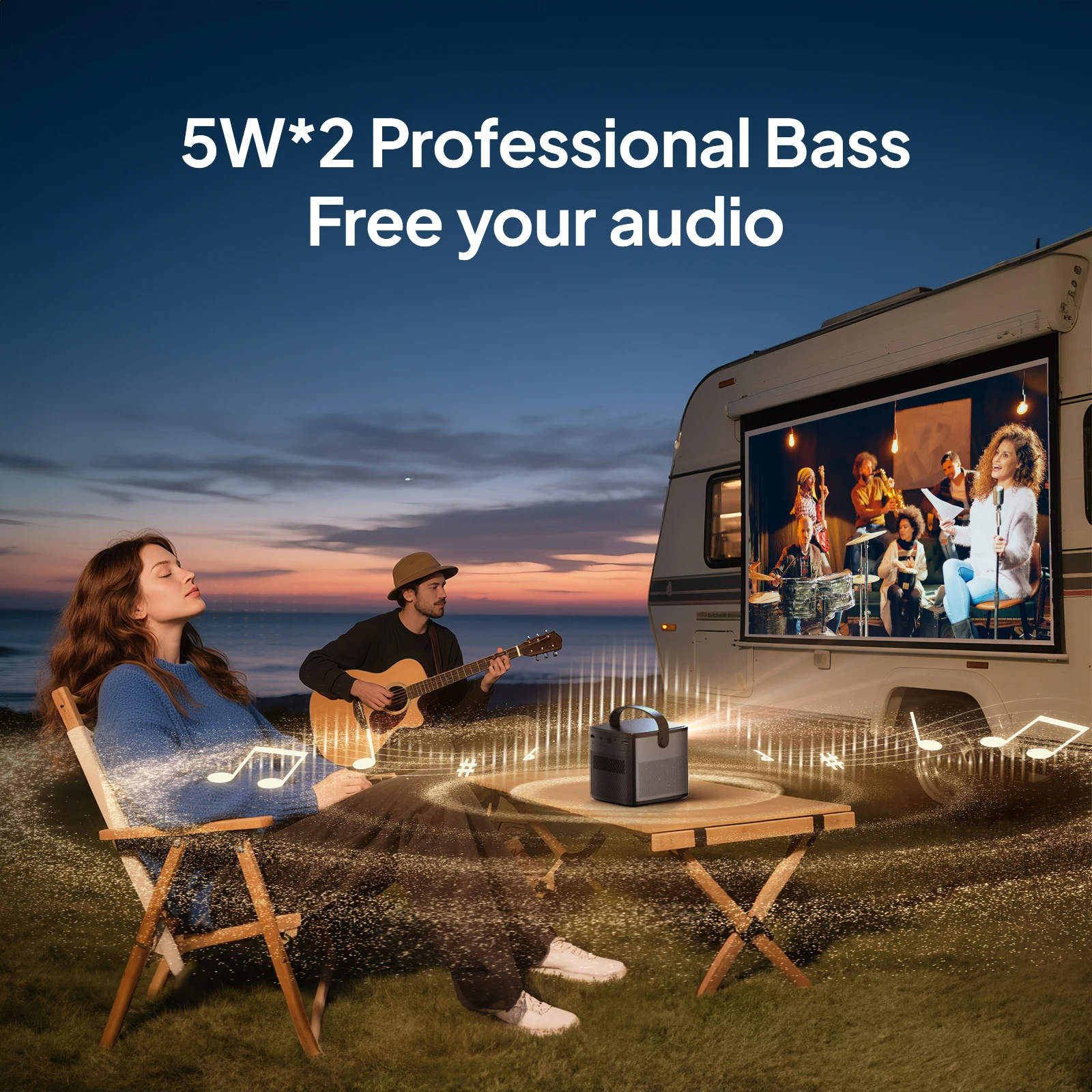 جهاز عرض BYINTEK U80 Max ثلاثي الأبعاد 4K سينما أن...