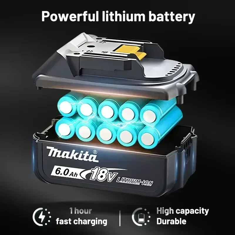 NEW Original Makita 18V Battery, For Makita Power Tool BL1860 BL1830 LXT400, Makita 18 v Battery 18650 Lithium-ion Cell Suitable 2