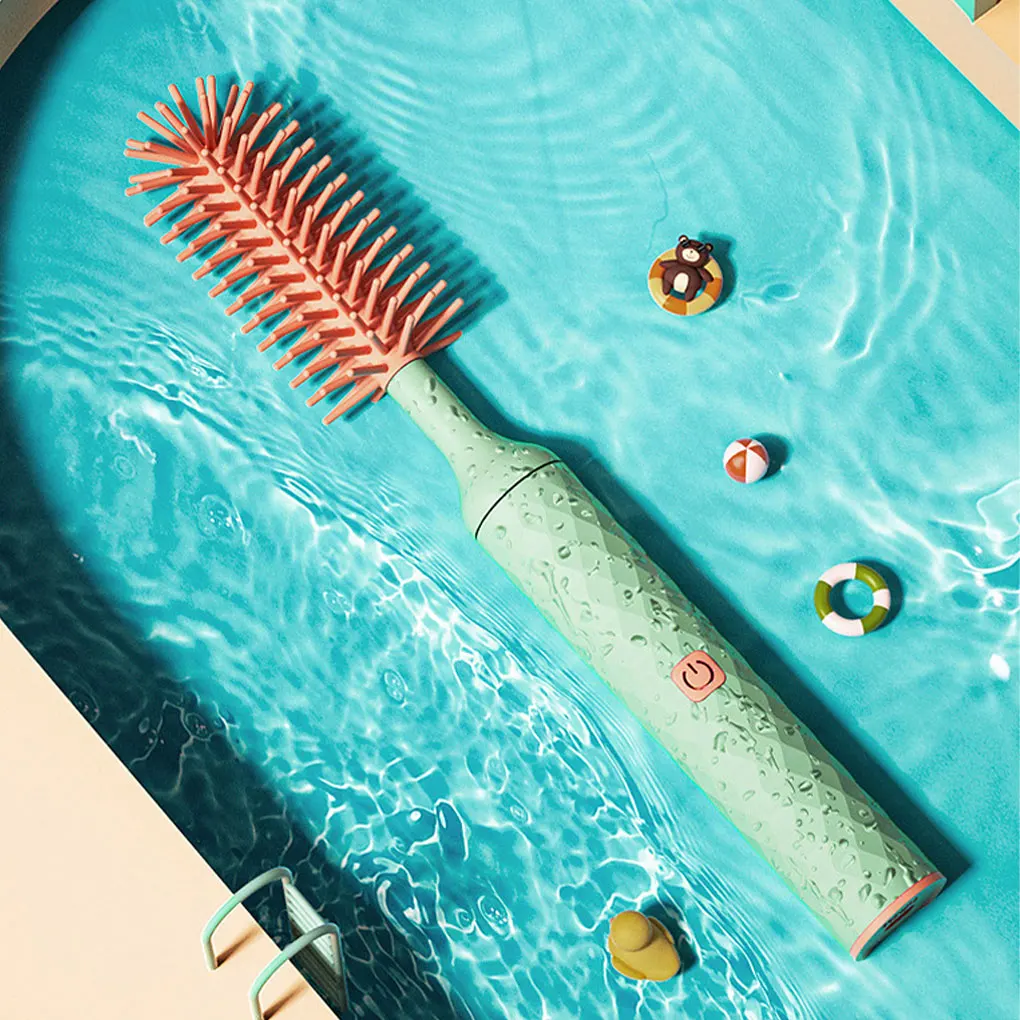 Portable 3-in-1 Electric Silicone Bottle Brush Cleaner Set