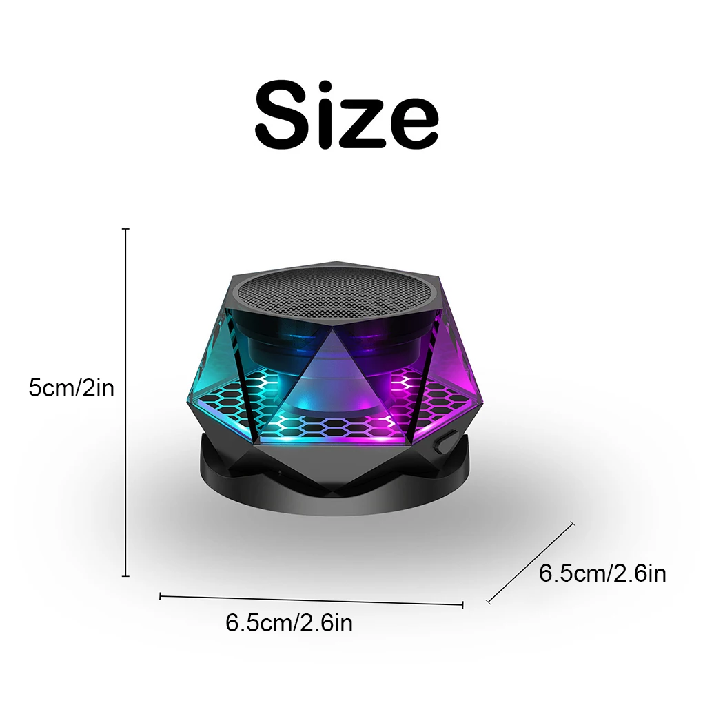 G300 Bluetooth Audio Speaker Portable Outdoor Creative Magnetic RGB Light Mobile Phone Holder